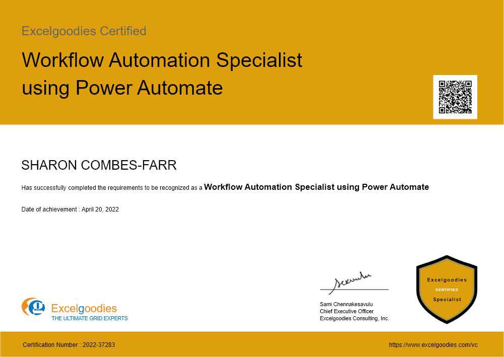 Workflow Automation Specialist using Power Automate